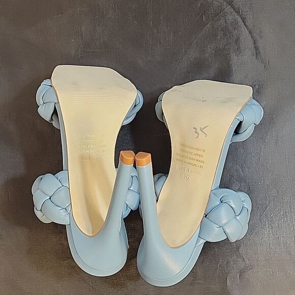 BRAND NEW STEVE MADDEN WOMEN"S CHUNKY BRAIDED STRAP DETAILS KENLEY HEELE… - Picture 10 of 14